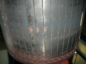 Anstreifen Rotor